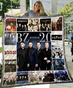 Personalized M310738 Boyzone Quilt Blanket Bedding Set - Great for Bedroom Decor and Family Gifts