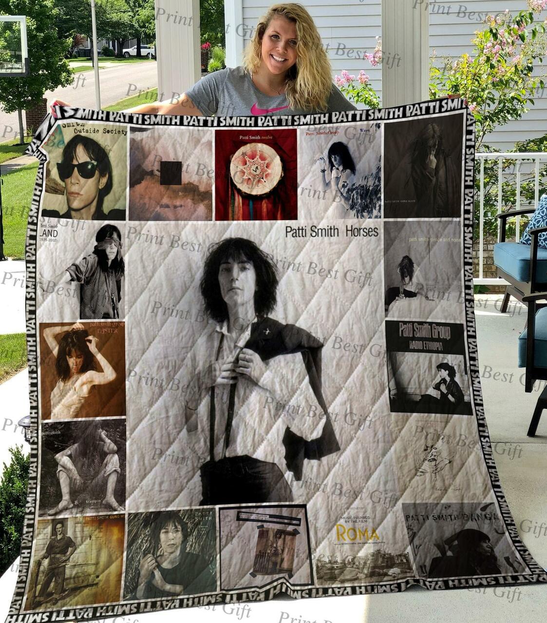 Personalized M310760 Patti Smith Quilt Bedding Set for Bedroom Decor and Family Gifts