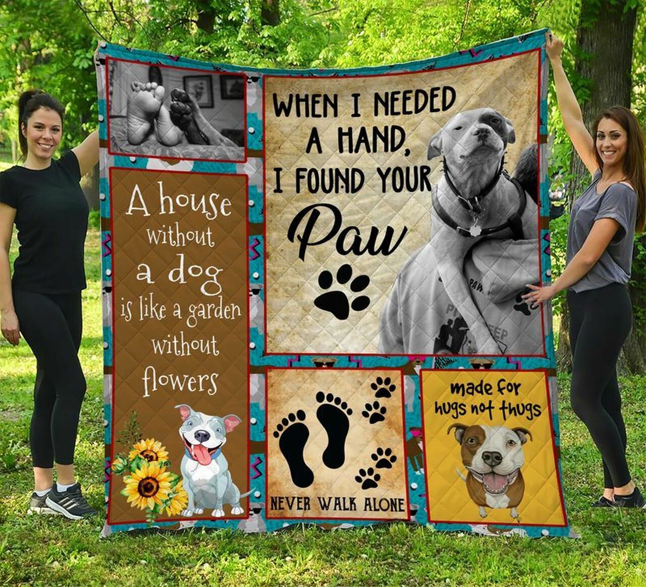 Personalized Made For Hugs Bull Terrier Quilt Bedding Set Blanket, Home Decor & Family Gifts