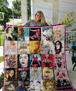Personalized Madonna Albums Cover Quilt Bedding Set for Bedroom Decor and Family Gifts