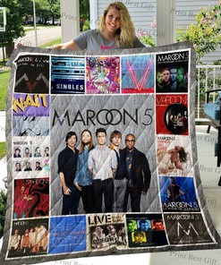 Personalized Maroon 5 Quilt Blanket Bedding Set Great for Bedroom Decor and Family Gifts