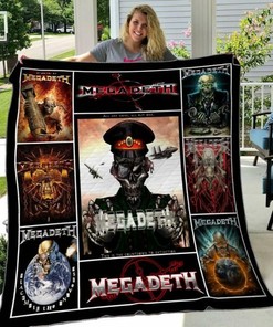 Personalized Megadeth Quilt Bedding Set Blanket Great for Bedroom Decor and Family Gifts