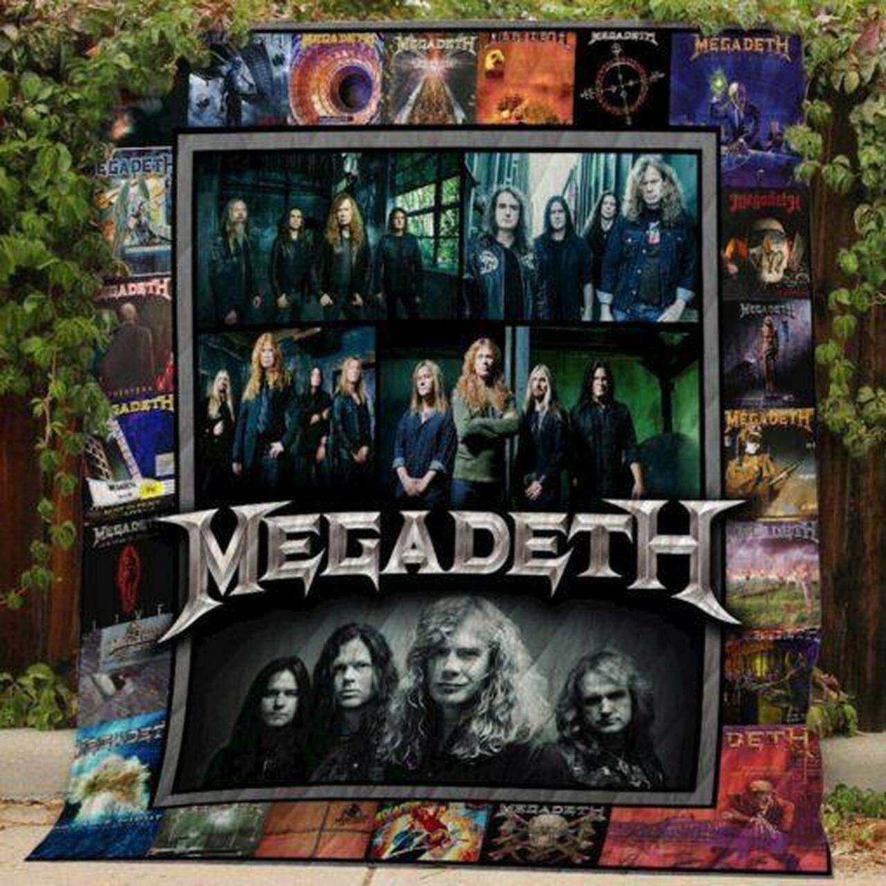 Personalized Megadeth Quilt Bedding Set - Great for Bedroom Decoration and Family Gifts