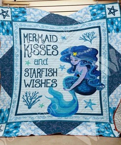 Personalized Mermaid Quilt Bedding Set Blanket for Family Gifts