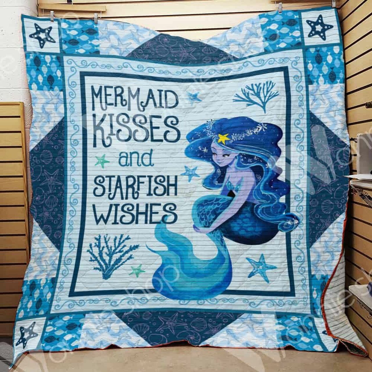 Personalized Mermaid Quilt Bedding Set Blanket for Family Gifts