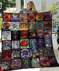 Personalized Metallic Blanket Quilt Bedding Set Great for Bedroom Decor and Family Gifts