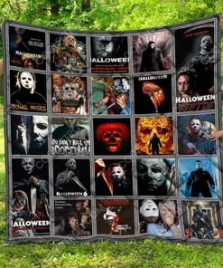 Personalized Michael Myers Quilt Bedding Set for Home Decoration and Family Gift Ideas