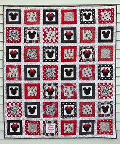 Personalized Mickey Mouse Quilt Blanket - Perfect for Bedroom Decor and Family Gifts