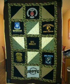 Personalized Military Quilt Blanket - Perfect for Home Decor and Family Gifts