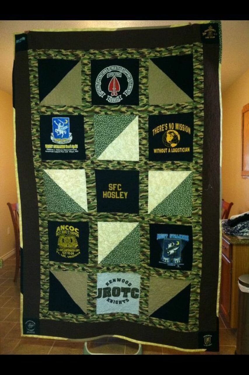 Personalized Military Quilt Blanket - Perfect for Home Decor and Family Gifts