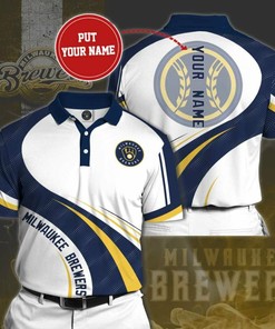 Personalized Milwaukee Brewers No122 Polo Shirt, 3D All Over Print 8521