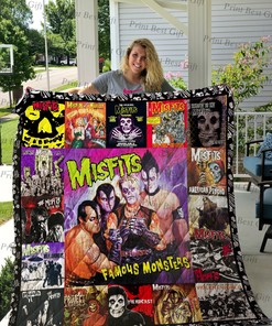 Personalized Misfits Albums Cover Quilt Bedding Set for Bedroom Decor and Family Gifts