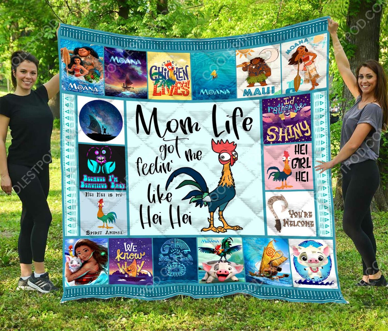 Personalized Moana Quilt Bedding Set for Bedroom Decor and Family Gifts, Perfect for Home Decoration and Picnic