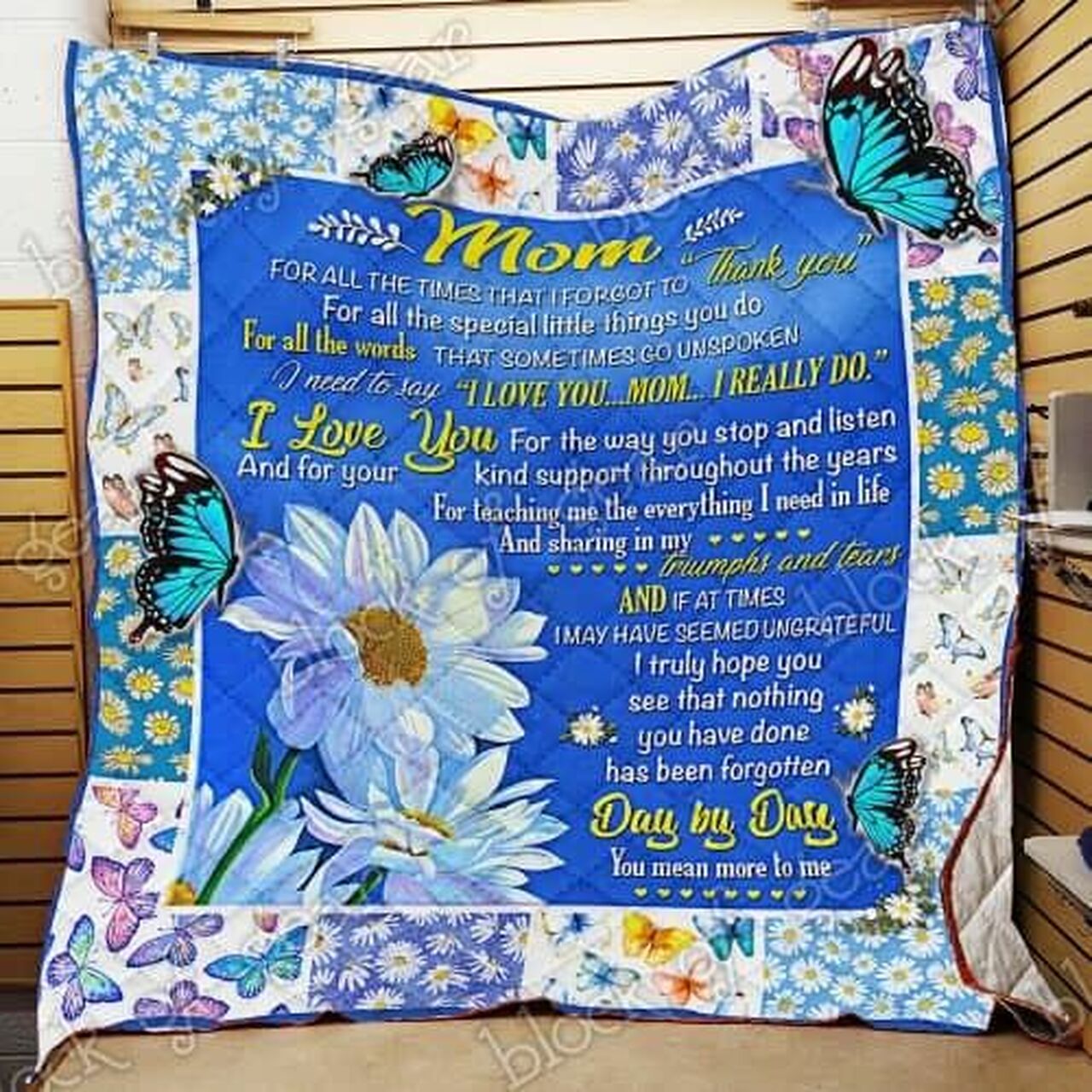 Personalized Mom Quilt Bedding Set Blanket - Great for Home Decoration and Family Gifts