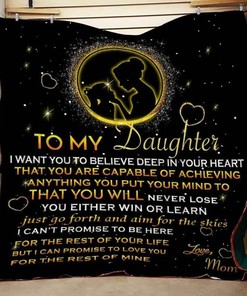 Personalized Mom To Daughter Never Lose Quilt Bedding Set, Home Decor & Family Gifts