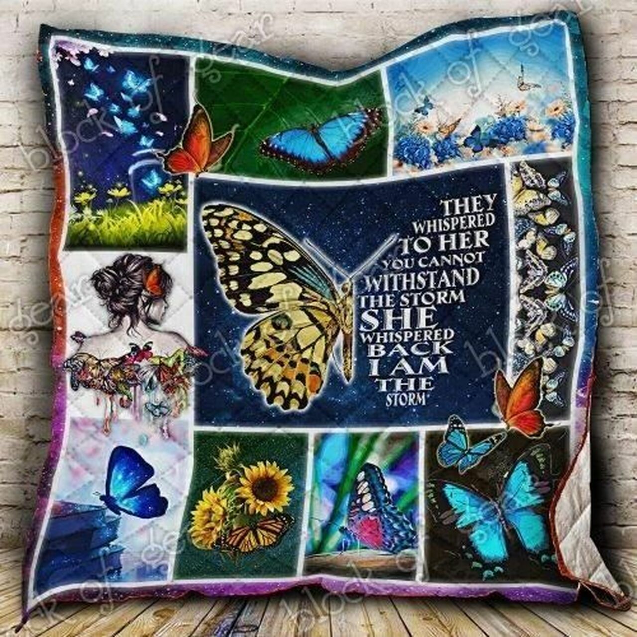 Personalized Monarch Butterfly Quilt Bedding Set, Perfect for Bedroom Decor and Family Gifts