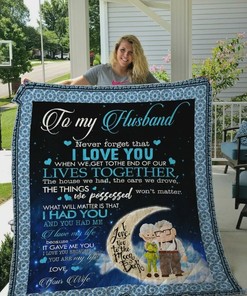 Personalized Moon To My Husband I Love You Quilt Bedding Set Blanket From Wife Anniversary