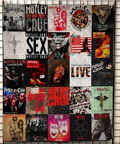 Personalized Motley Crue Blanket Quilt Bedding Set for Home Decor and Picnics, Great Gifts for Family