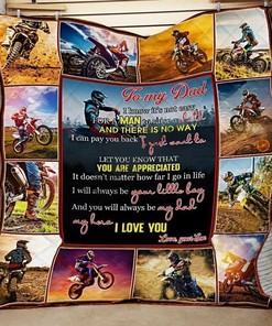 Personalized Motorcross From Son To Dad You Always Be My Hero Quilt Bedding Set Blanket Meaningful Gifts For Dad