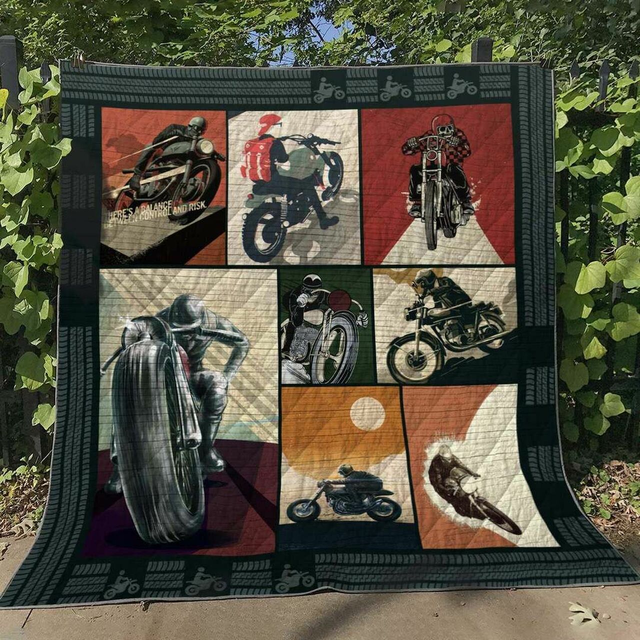 Personalized Motorcycle Racing Nn240527 Quilt Bedding Set Blanket, Home Decor & Family Gifts