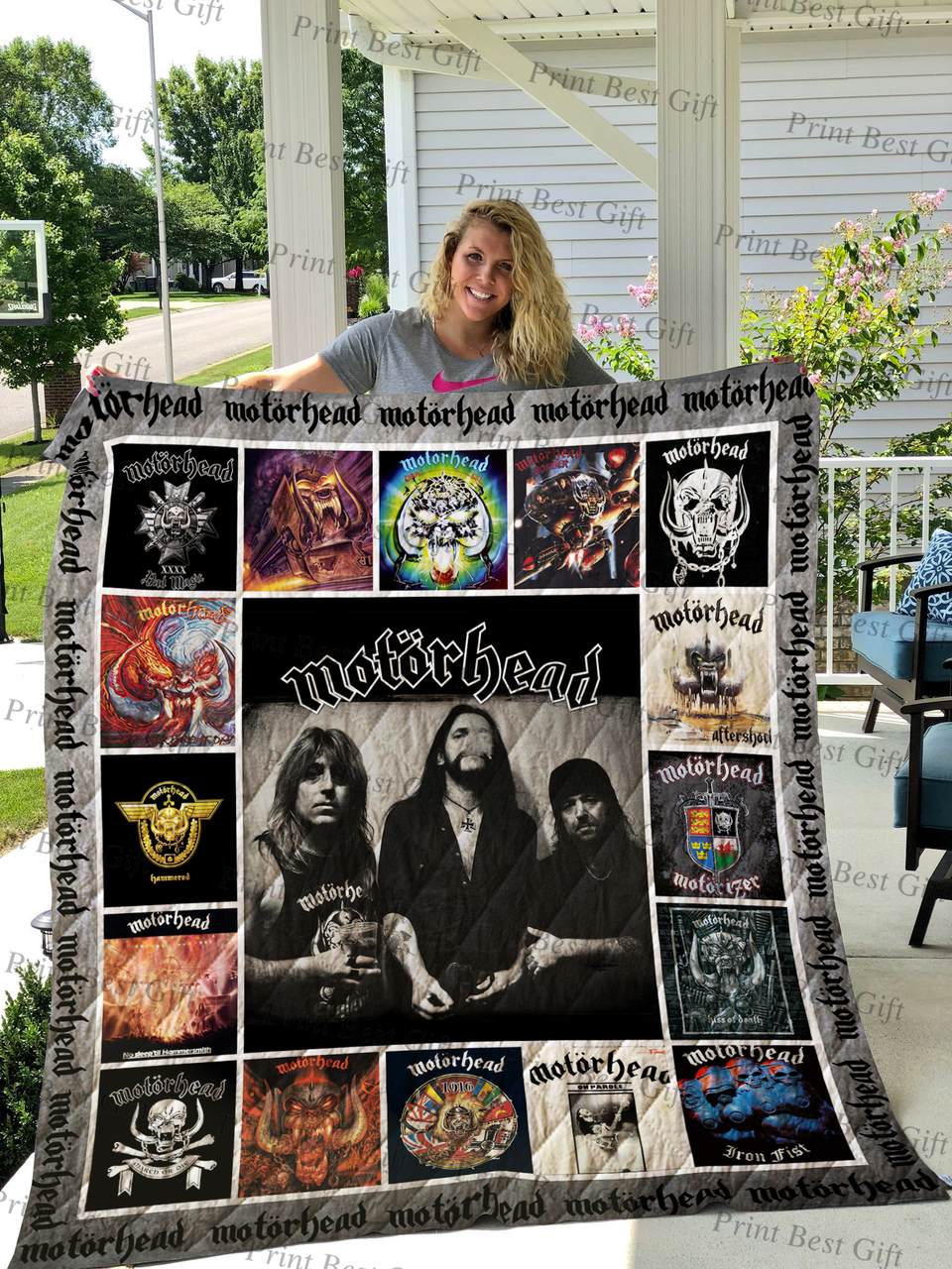 Personalized Motorhead Albums Cover Poster Quilt Bedding Set for Fans and Bedroom Decor