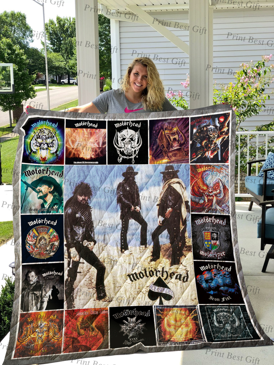 Personalized Motorhead Albums Cover Quilt Bedding Set Great for Bedroom Decoration and Family Gifts