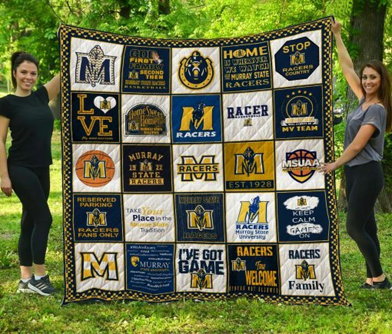 Personalized Murray State Racers Quilt Blanket Bedding Set - Great for Bedroom Decoration