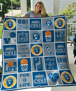 Personalized NCAA Old Dominion Monarchs Quilt Bedding Set Blanket Gifts for Fans
