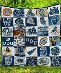 Personalized NCAA Old Dominion Monarchs Quilt Bedding Set Blanket, Home Decor & Gifts for Fans