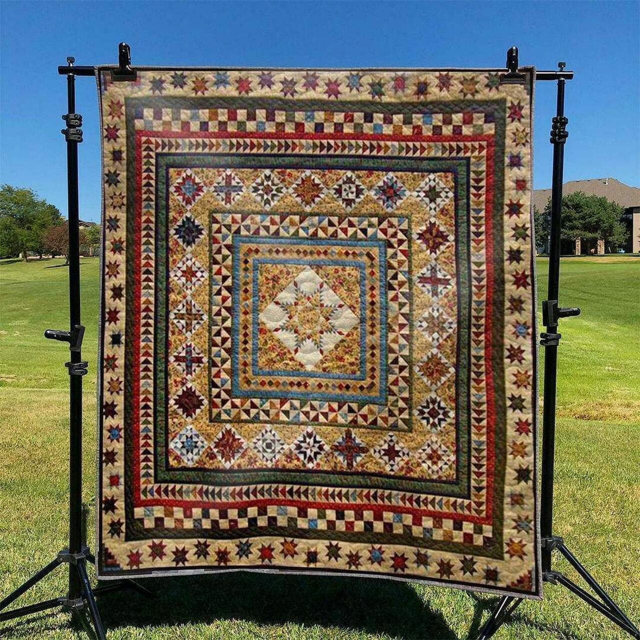 Personalized Native American Quilt Bed Set Blanket for Picnic Hobby