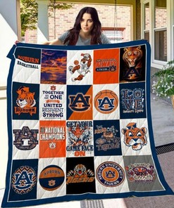 Personalized Ncaa Auburn Tigers Quilt Bed Set Blanket Ver2 - Ideal Gifts for Fans
