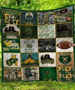 Personalized Ncaa Baylor Bears Quilt Bedding Set for Home Decoration and Gifts for Family