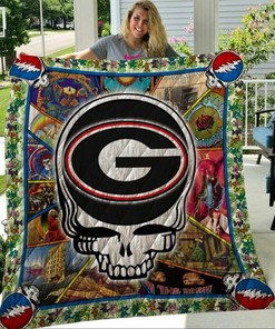 Personalized Ncaa Georgia Bulldogs Quilt Bedding Set Gifts for Family and Bedroom Decor