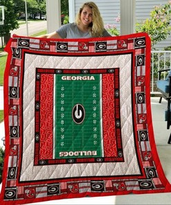 Personalized Ncaa Georgia Bulldogs Quilt Bedding Set for Fans and Bedroom Decor