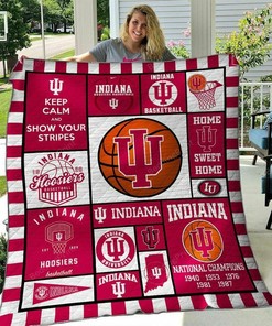 Personalized Ncaa Indiana Hoosiers Quilt Bedding Set for Fans and Bedroom Decor