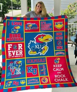 Personalized Ncaa Kansas Jayhawks Quilt Bedding Set - Ideal for Home & Picnic, Gifts for Family