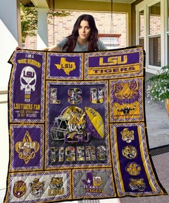 Personalized Ncaa Lsu Tigers Quilt Blanket Bedding Set - Suitable for Home Decoration and Family Gifts