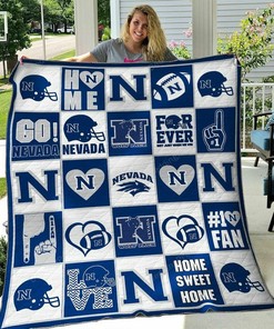Personalized Ncaa Nevada Wolf Pack Quilt Bedding Set Gifts for Family and Bedroom Decor