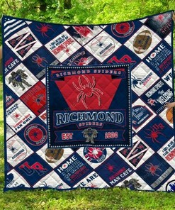 Personalized Ncaa Richmond Spiders Quilt Bedding Set Great for Bedroom Decor and Family Gifts