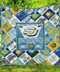 Personalized Ncaa Southern Jaguars Quilt Bedding Set Suitable for Home Decoration and Family Gifts