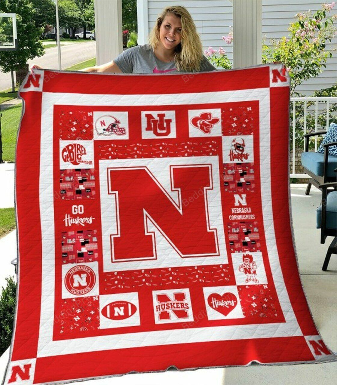 Personalized Ncaa Wright State Raiders Quilt Bedding Set Blanket for Bedroom Decor and Gifts