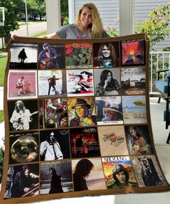 Personalized Neil Young Quilt Blanket Bedding Set, Great for Bedroom Decor and Family Gifts