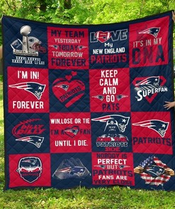 Personalized New England Patriots Fan Amazing Gift Quilt Bedding Set, Gifts for Fans and Family