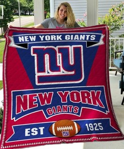 Personalized New York Giants Quilt Blanket Bedding Set - Perfect for Bedroom Decor and Gifts for Fans