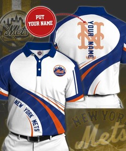 Personalized New York Mets No136 Polo Shirt, 3D All Over Print 8520