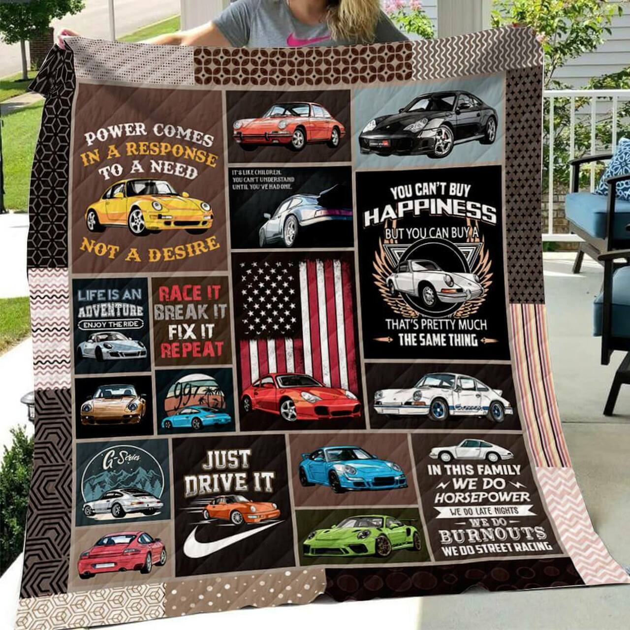 Personalized Nine-One-One Art Quilt Bedding Set Great for Bedroom Decor and Family Gifts