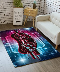Personalized Non-Slip Gamer Gamepad Controller Area Rugs - Boys Room Decor Living Room