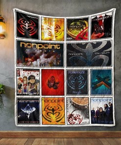 Personalized Nonpoint Album Covers Quilt Bedding Set Gifts for Family and Bedroom Decor
