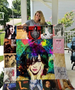 Personalized Norah Jones Blanket Quilt Bedding Set - Great for Bedroom Decor and Family Gifts