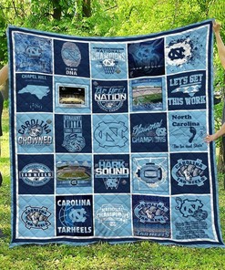 Personalized North Carolina Tar Heels Quilt Blanket - Gifts for Family and Home Decor